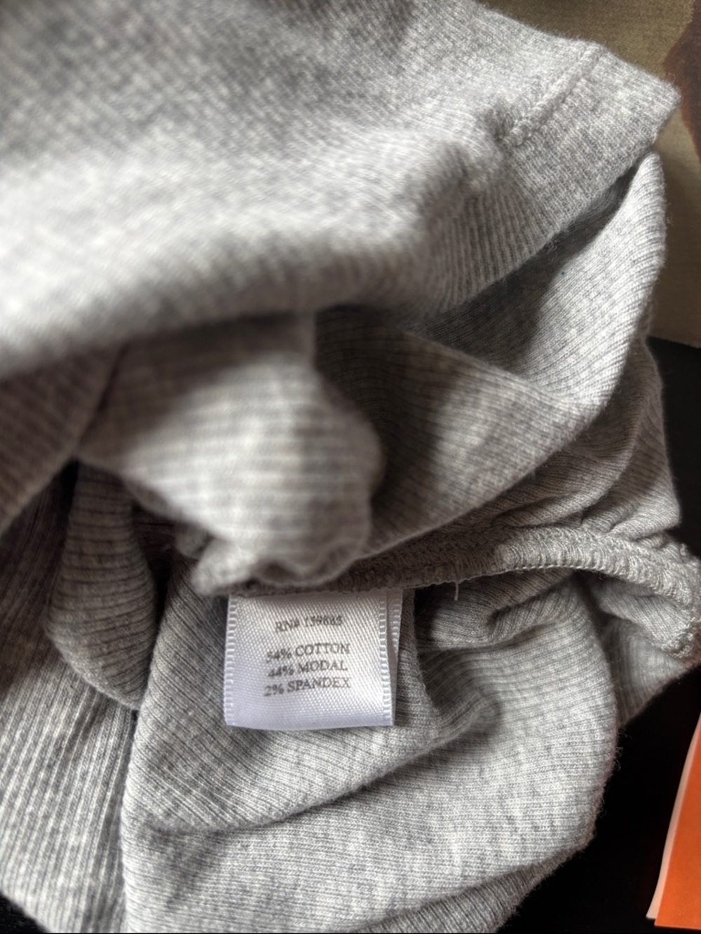 bobi Gray Ribbed Ruched Side Tank - Picture 5 of 5